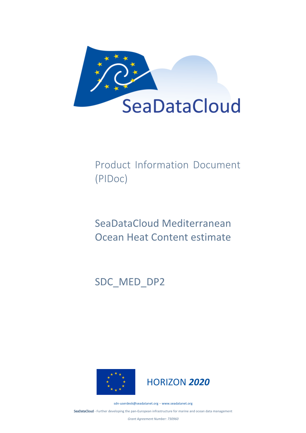 Seadatacloud Mediterranean Ocean Heat Content Estimate