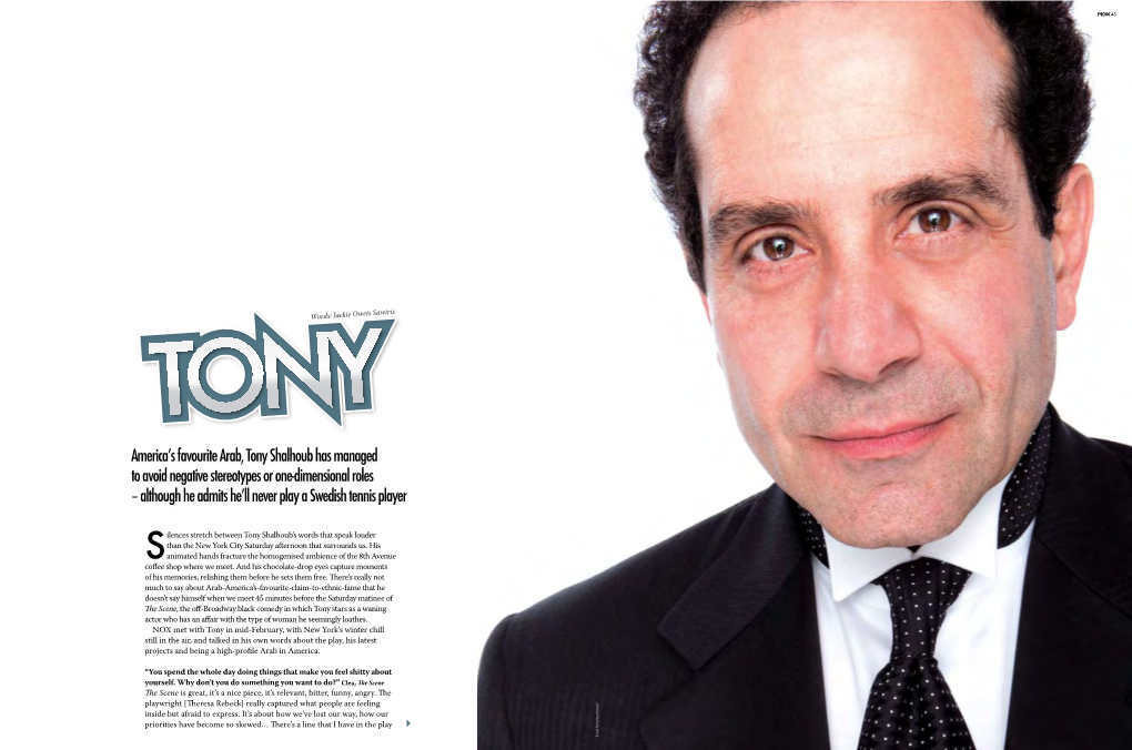 America's Favourite Arab, Tony Shalhoub Has