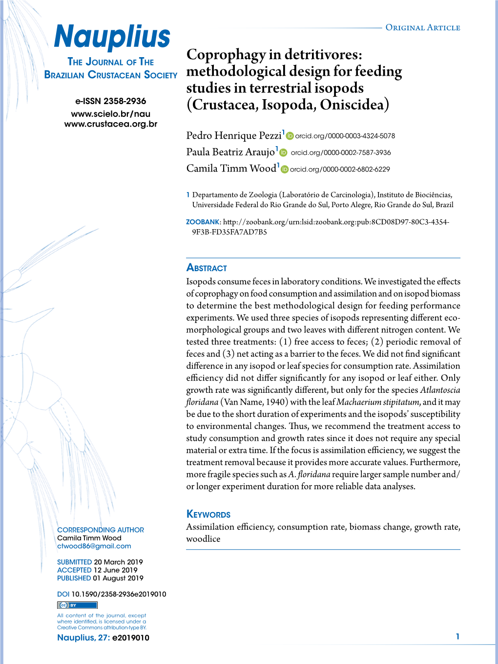 Coprophagy in Detritivores