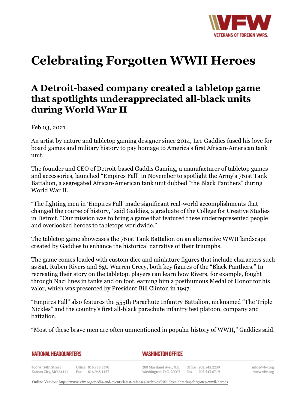 Celebrating Forgotten WWII Heroes