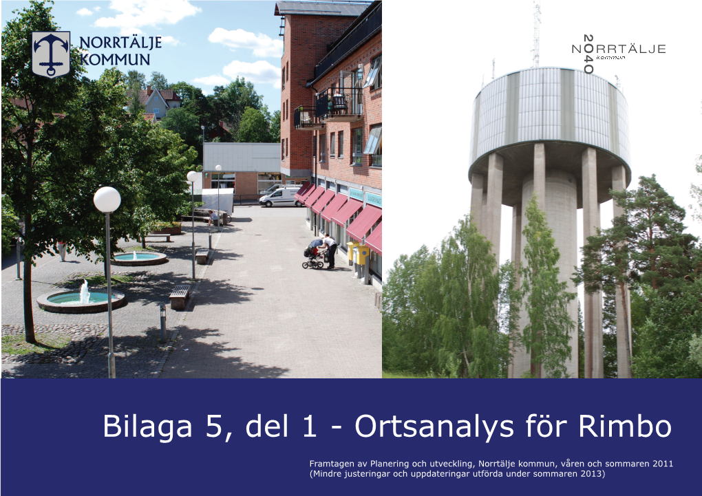 Bilaga 5, Del 1 - Ortsanalys För Rimbo