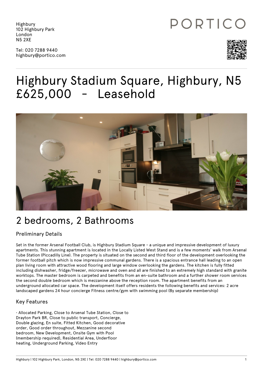 Highbury Stadium Square, Highbury, N5 £625000