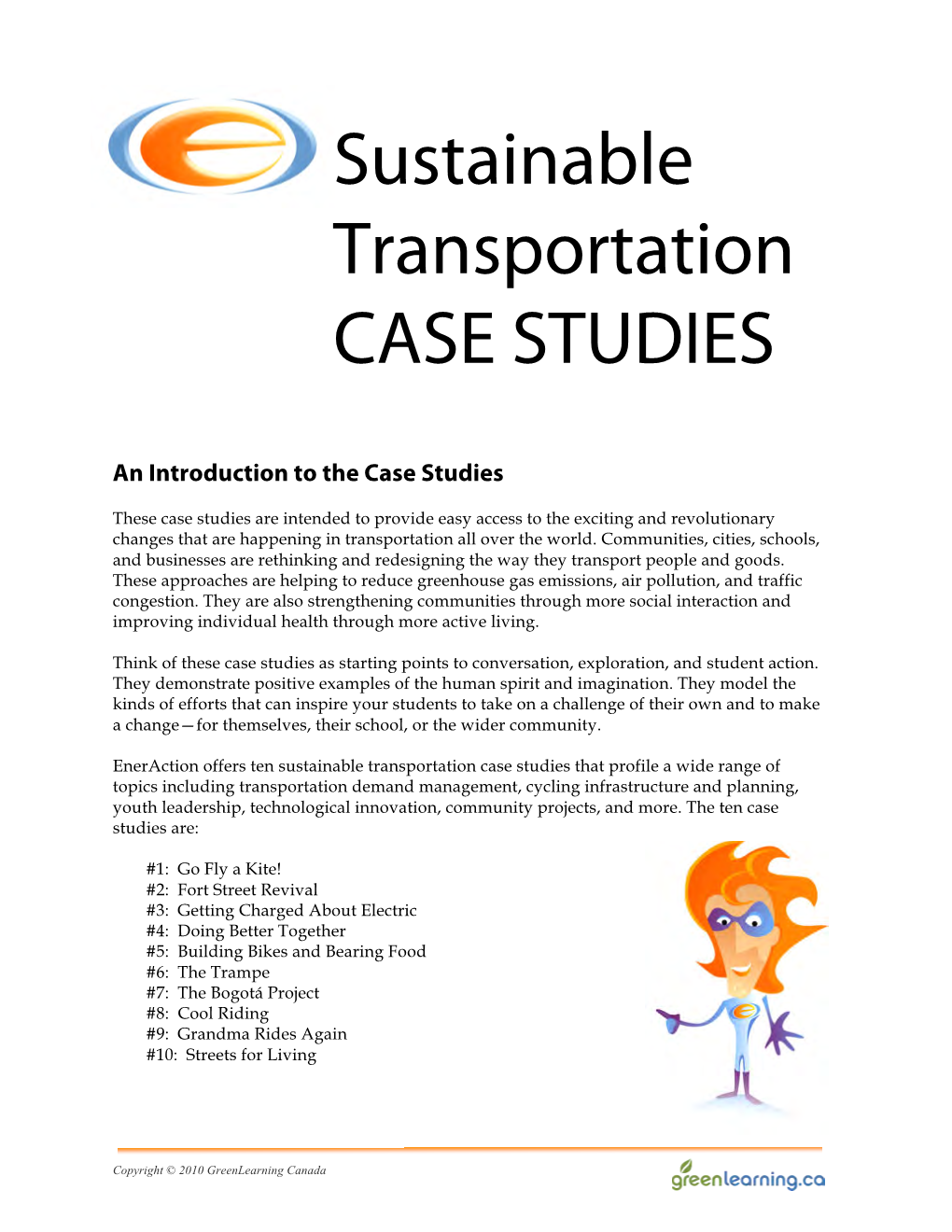 Sustainable Transportation CASE STUDIES