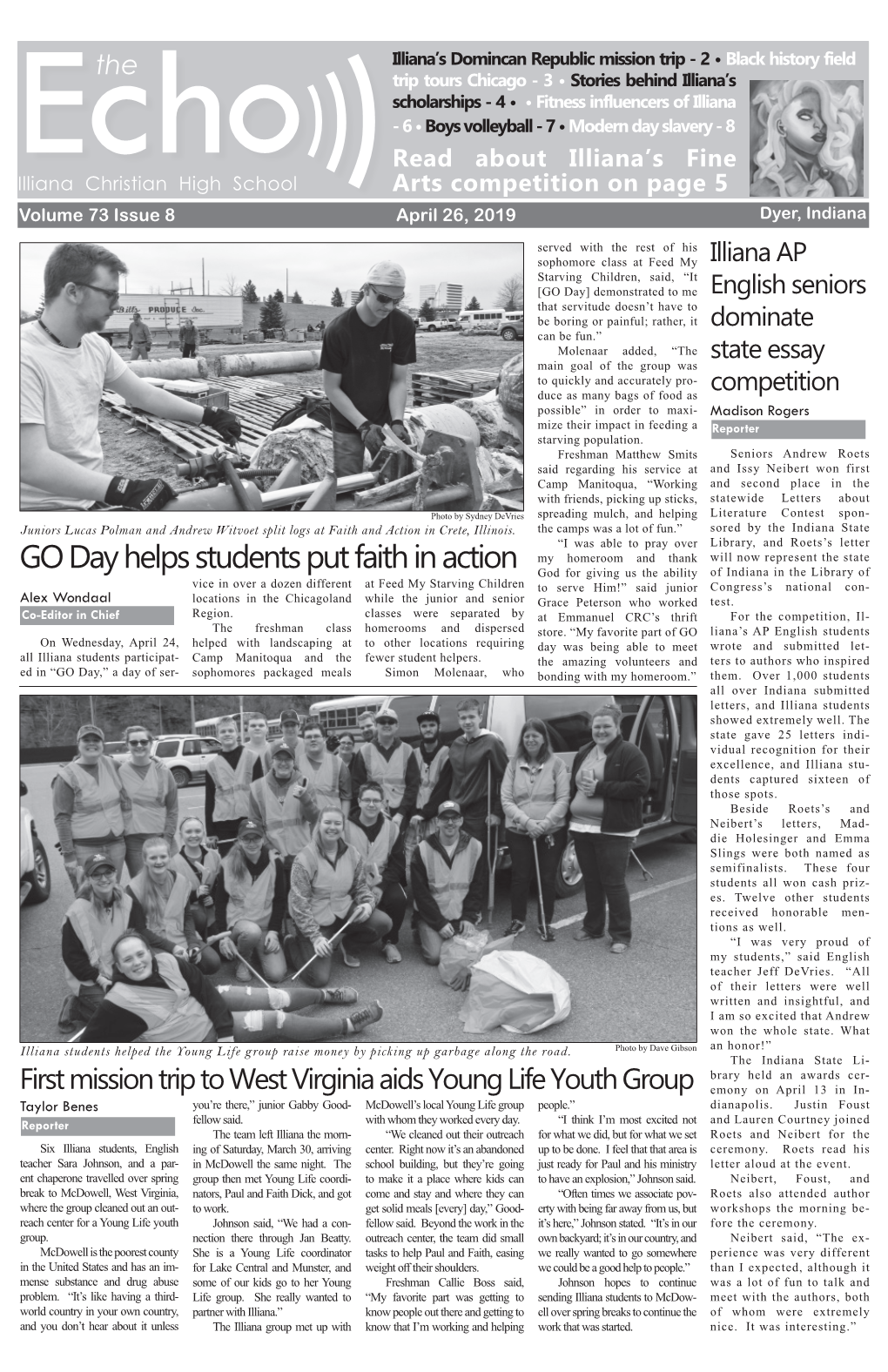 GO Day Helps Students Put Faith in Action