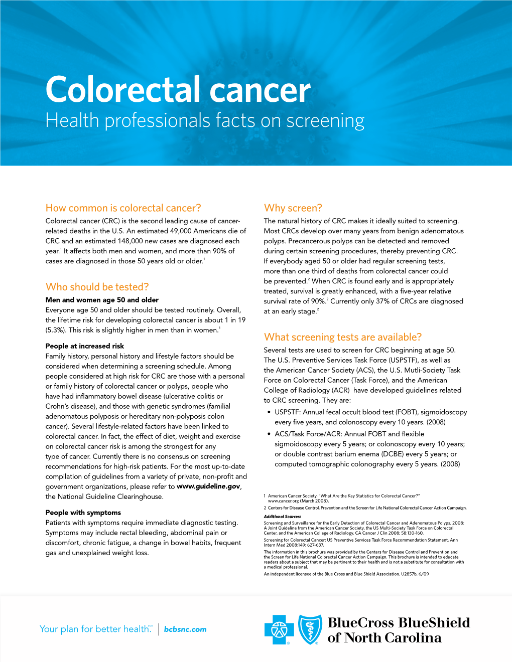 Facts on Screening Colorectal Cancer