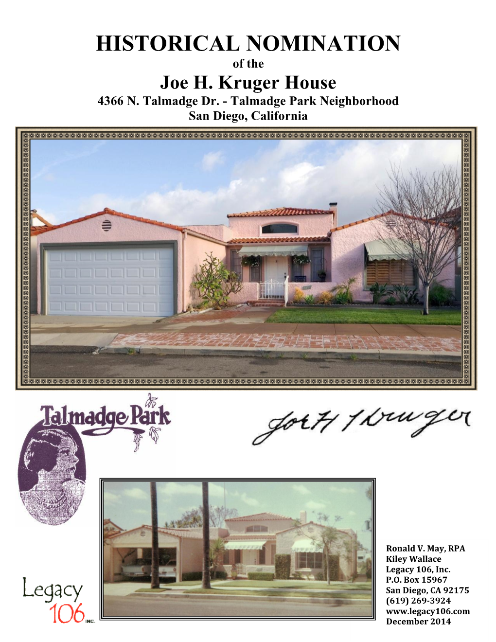 Joe H. Kruger House 4366 N