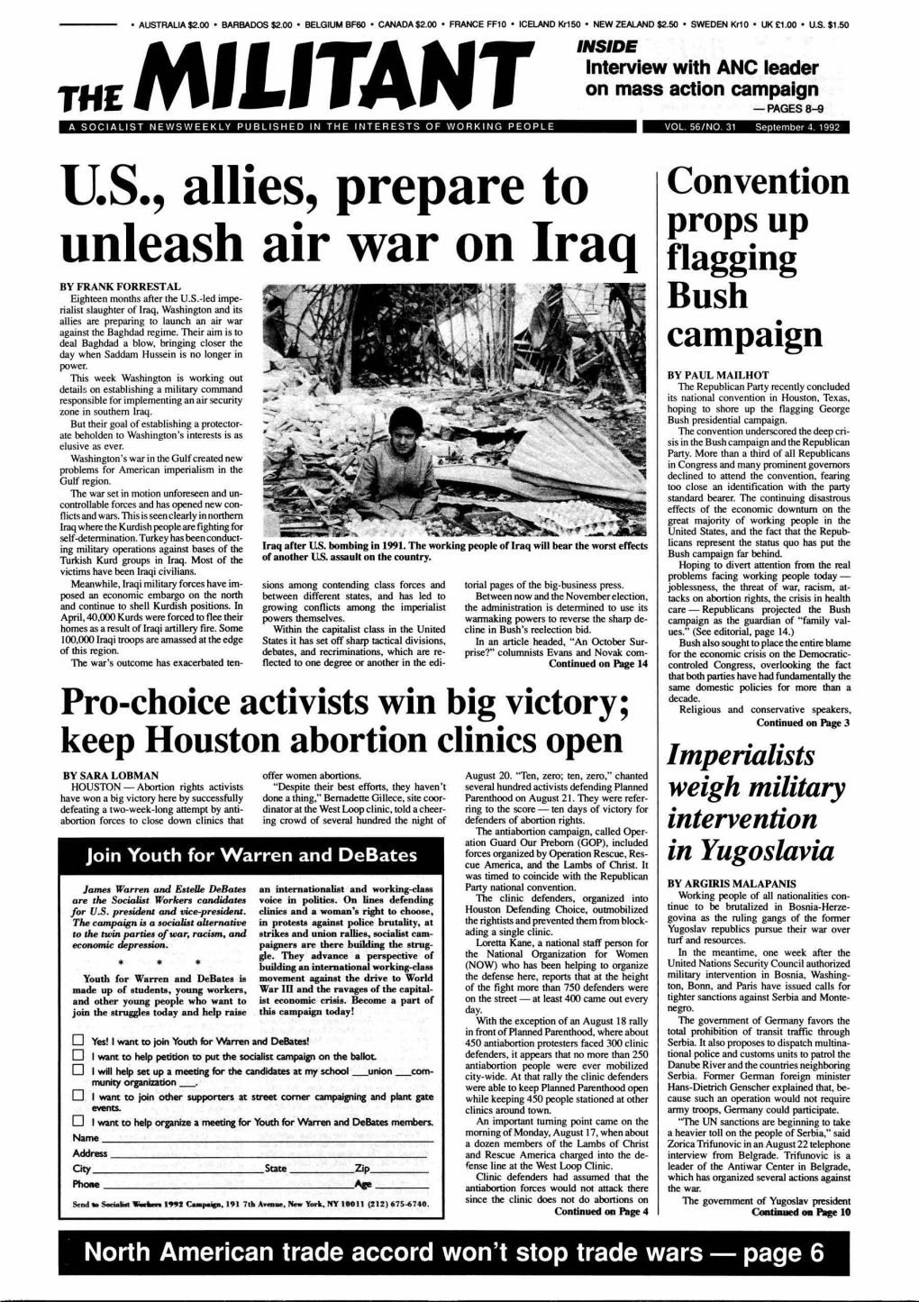 US, Allies, Prepare to Unleash Air War on Iraq