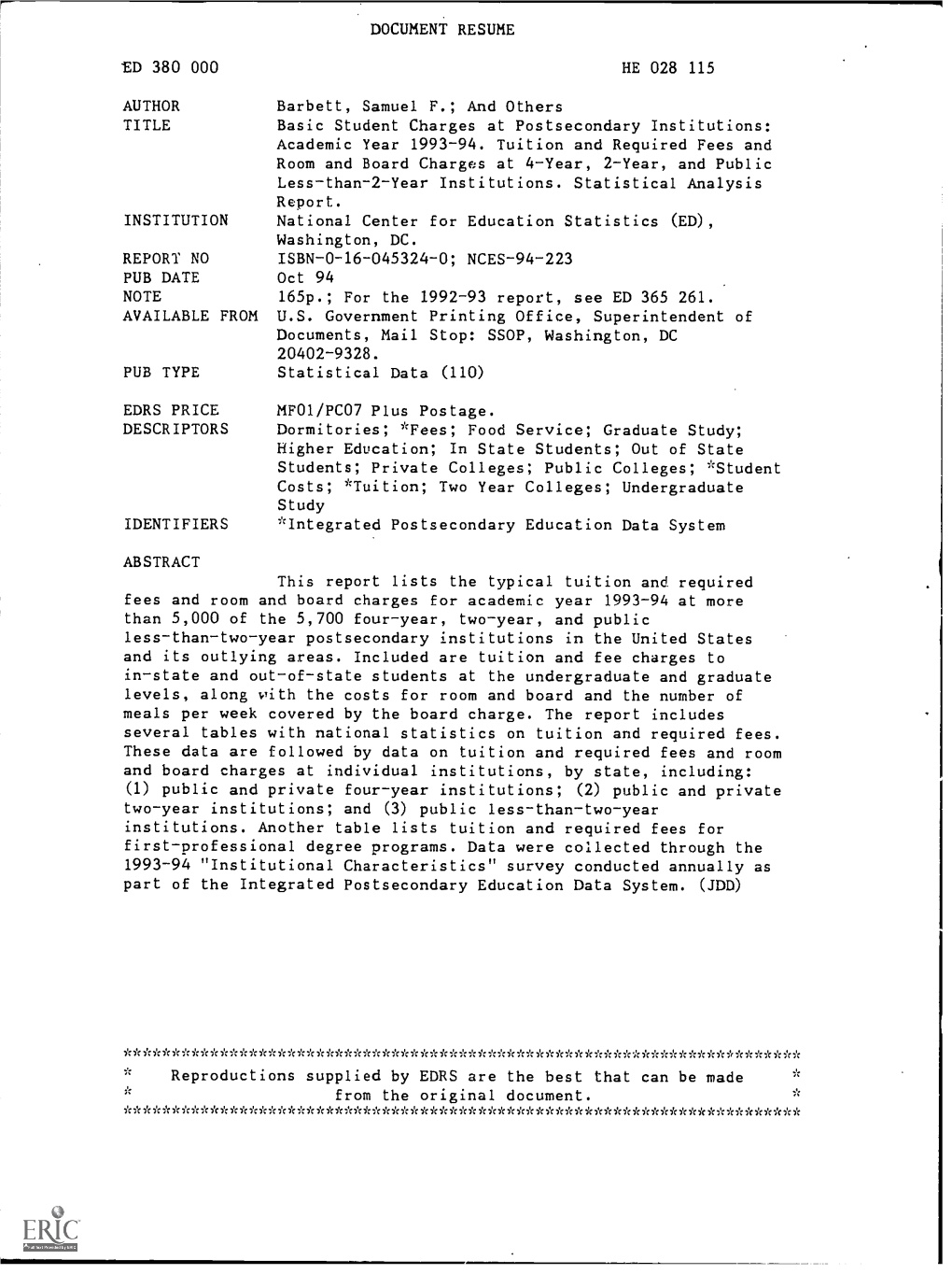 **********AA*******.A****A.**********Ak* *.E.***** Reproductions Supplied by EDRS Are the Best That Can Be Made from the Original Document