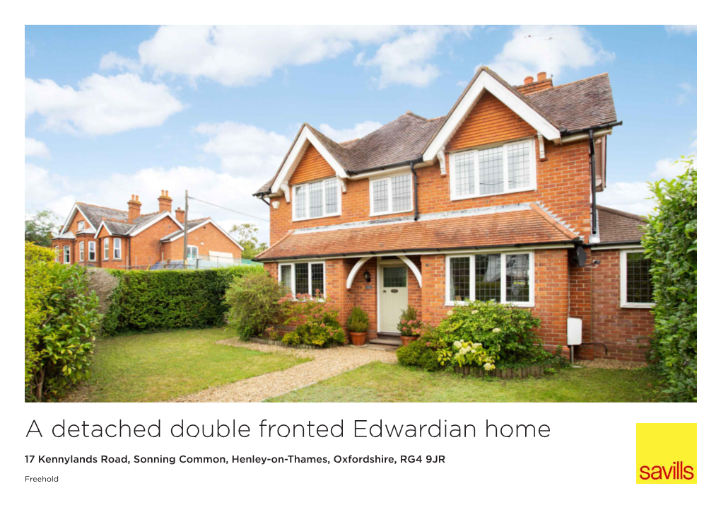 A Detached Double Fronted Edwardian Home
