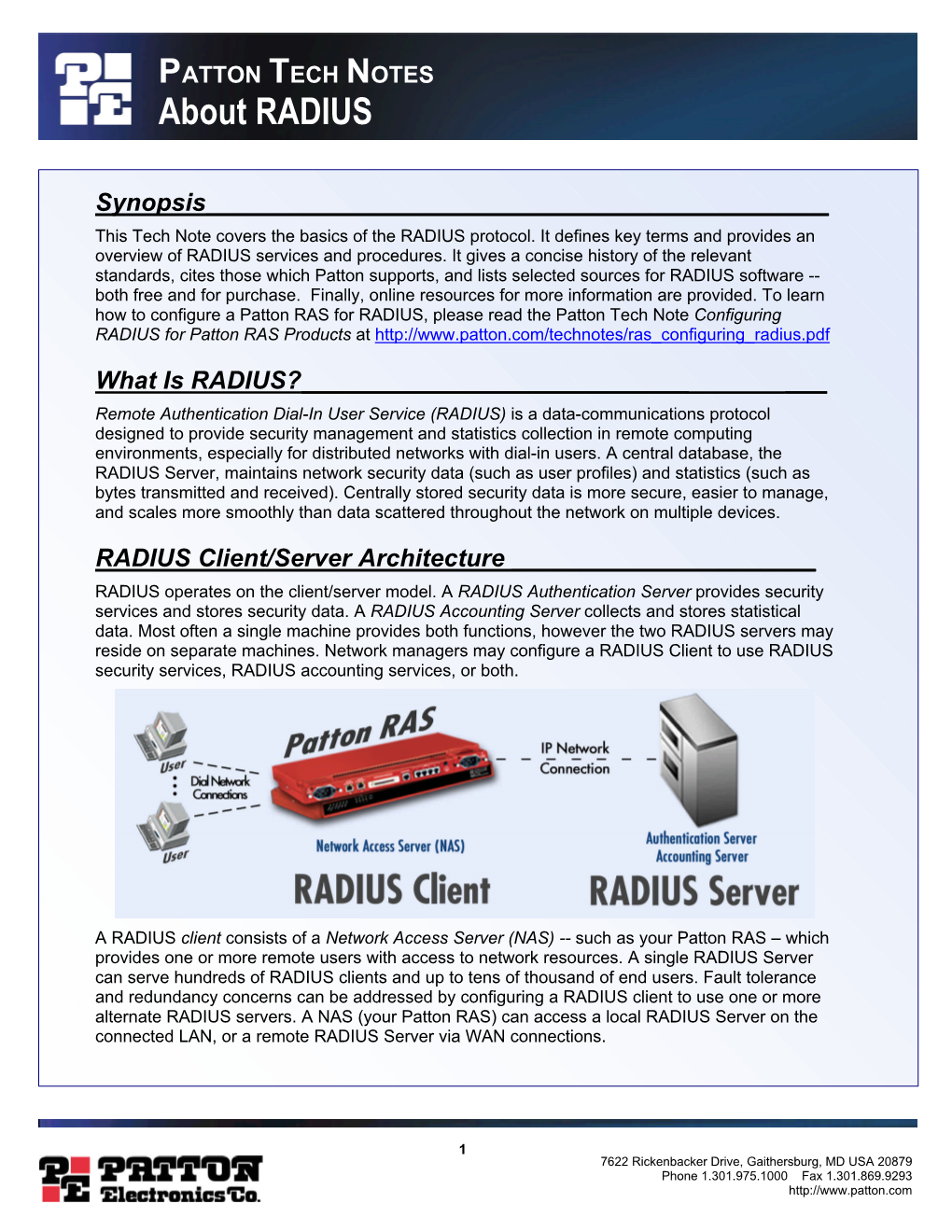 About RADIUS