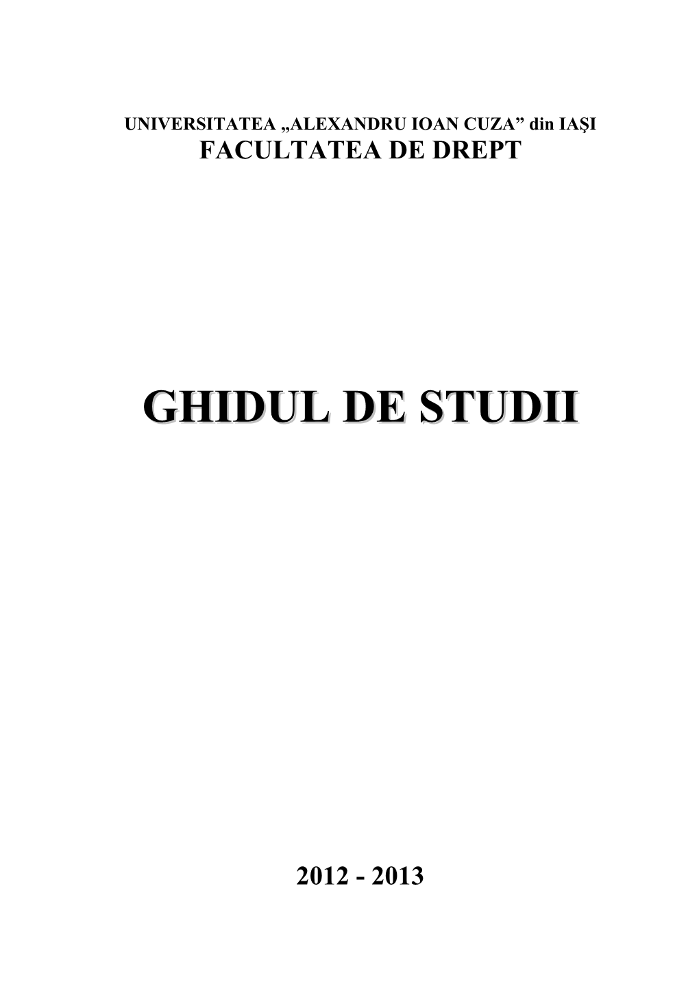 Ghidul De Studii