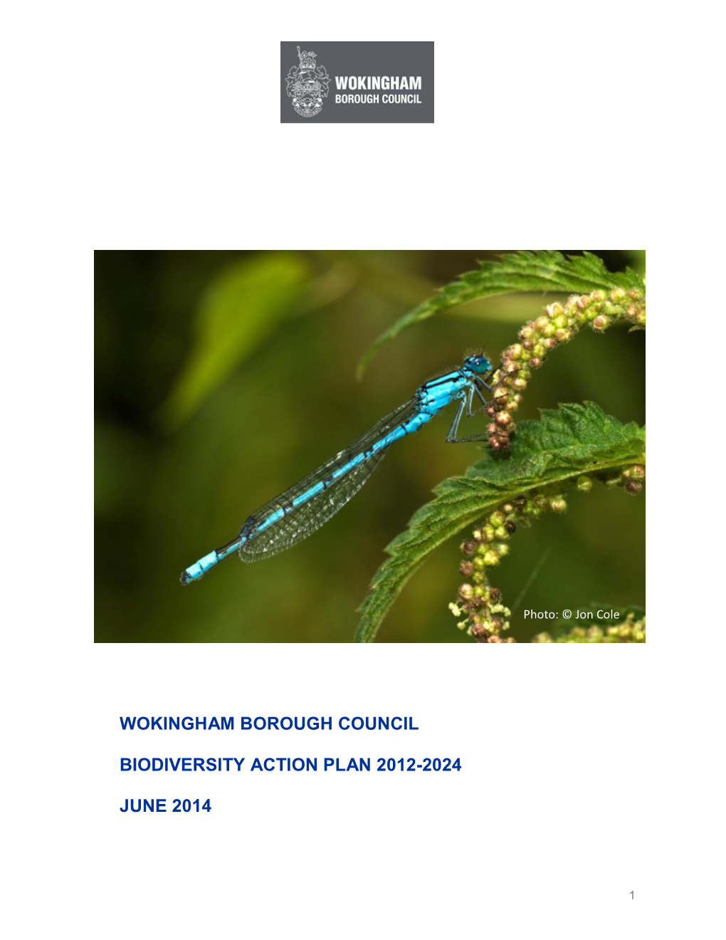 Wokingham Borough Council Biodiversity Action Plan 2012-2024 June 2014