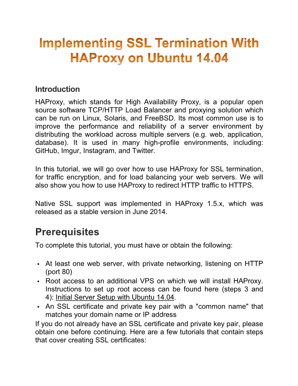 Haproxy Configuration