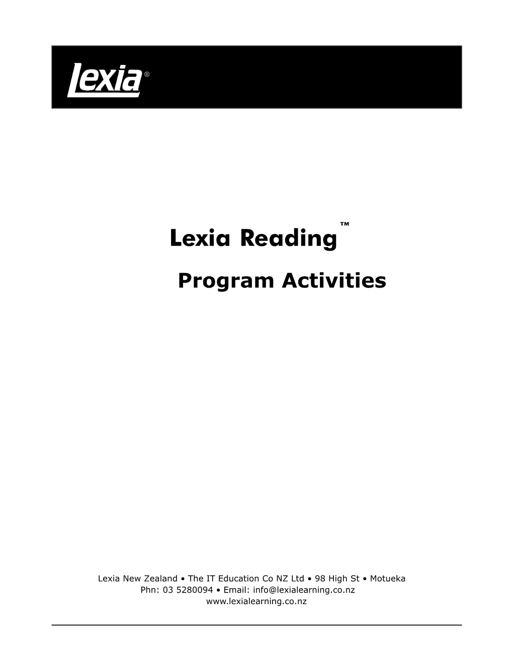 Lexia Reading™