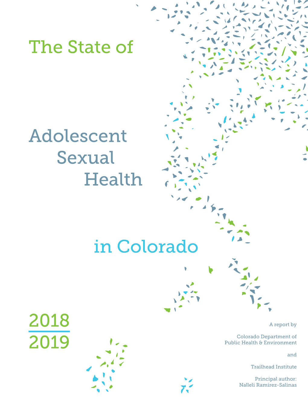 The State of 2018 2019 Adolescent Sexual Health in Colorado