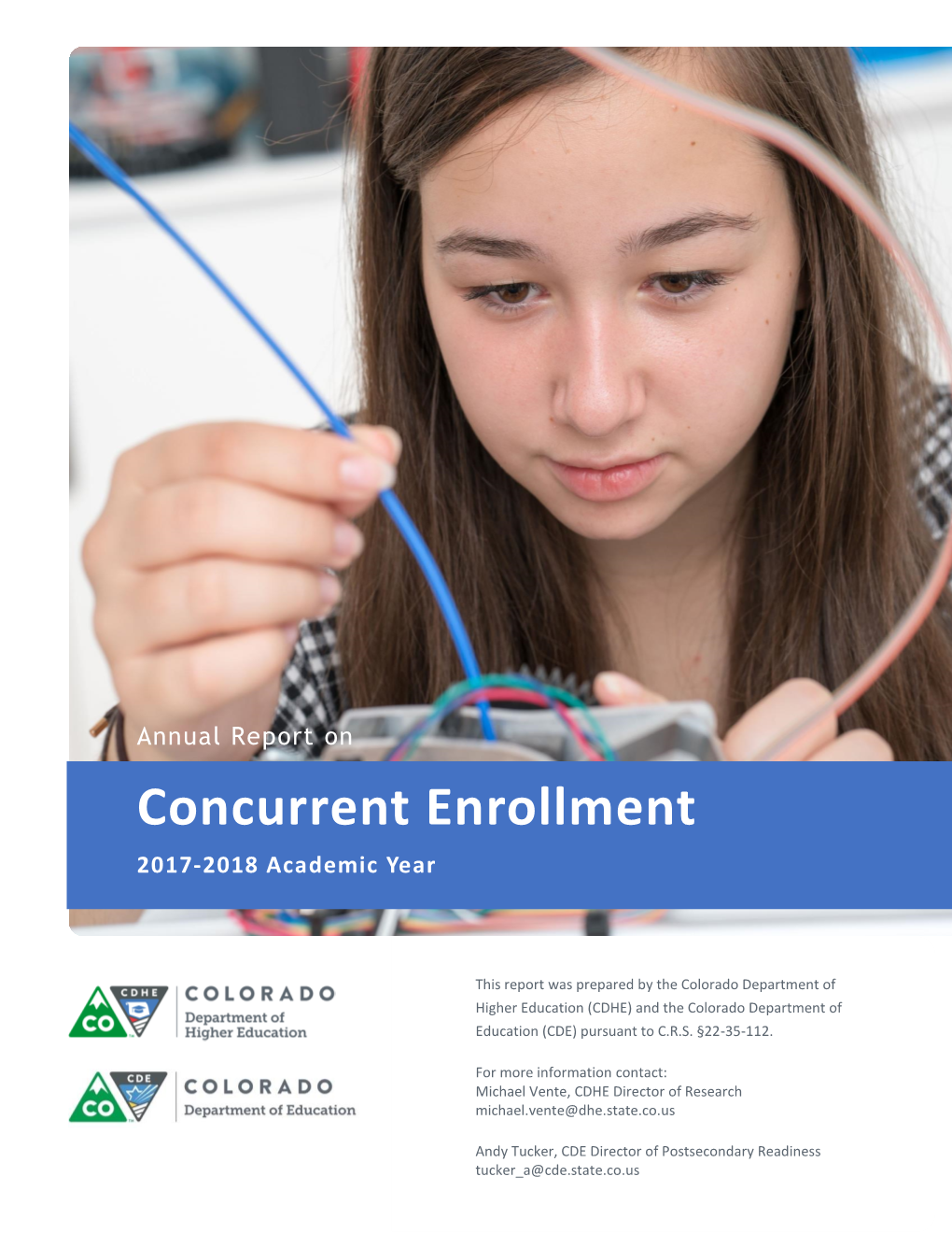 Concurrent Enrollment 2017-2018 Academic Year