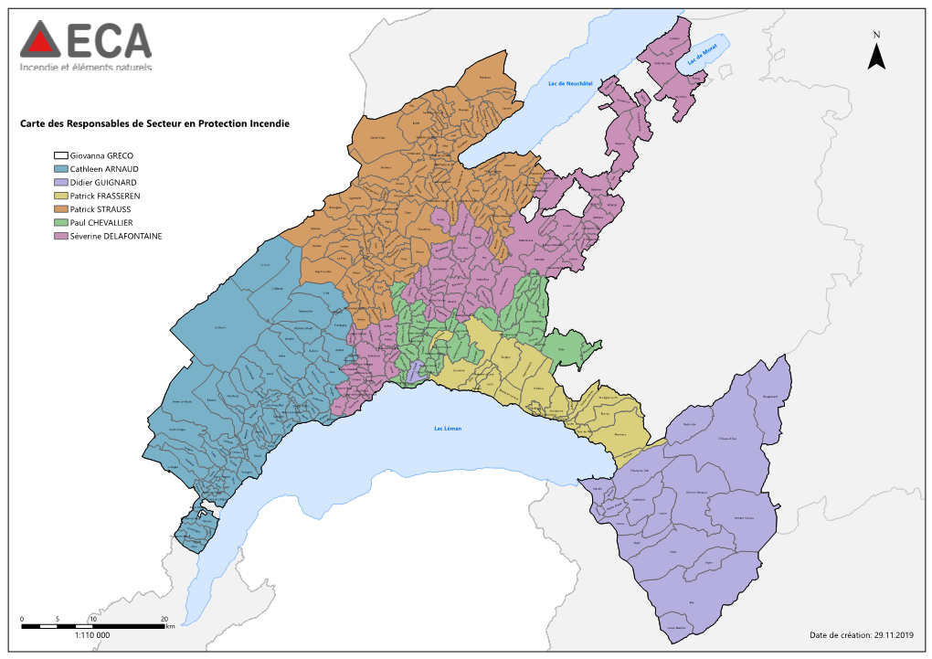 Carte Des Responsables De Secteur En Protection Incendie