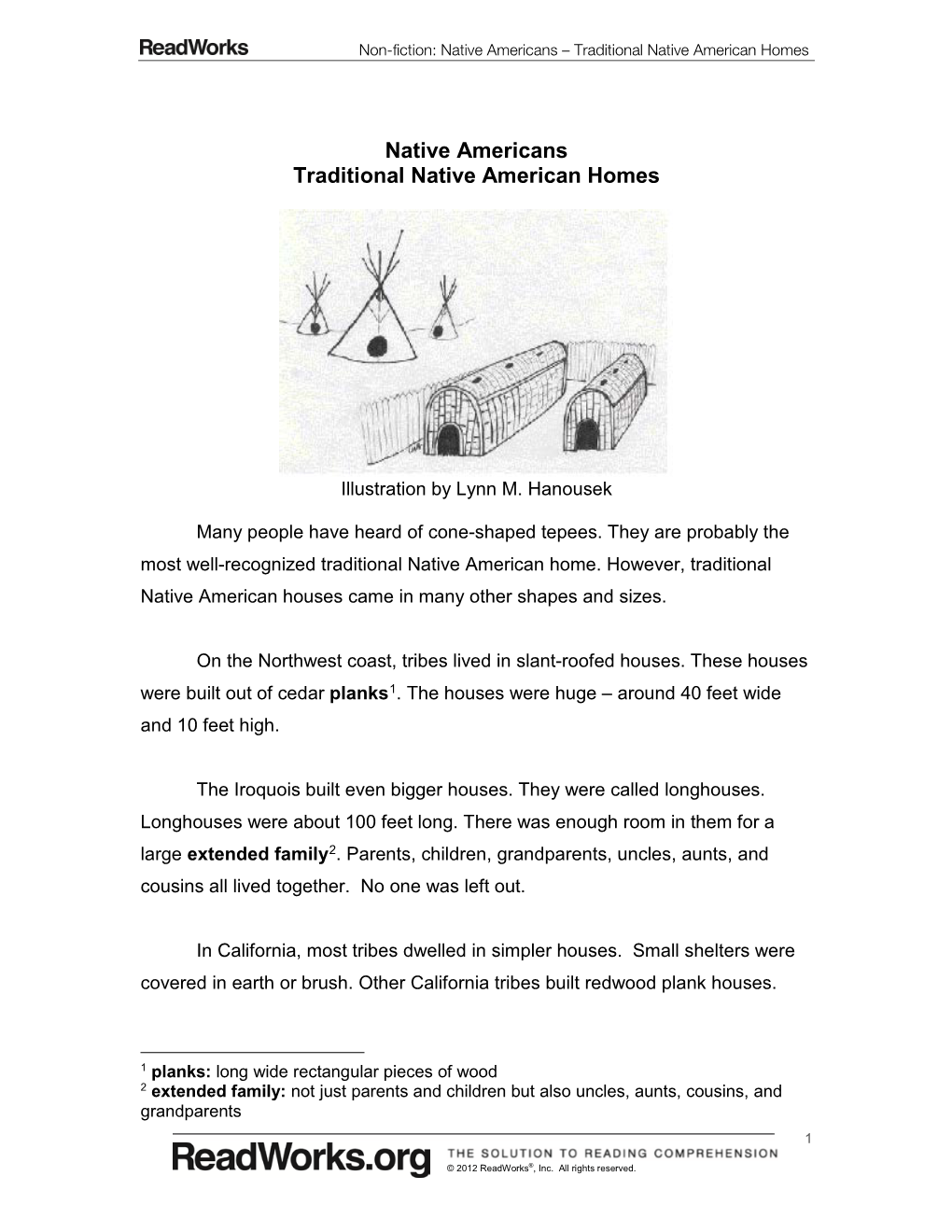 Traditional Native American Homes