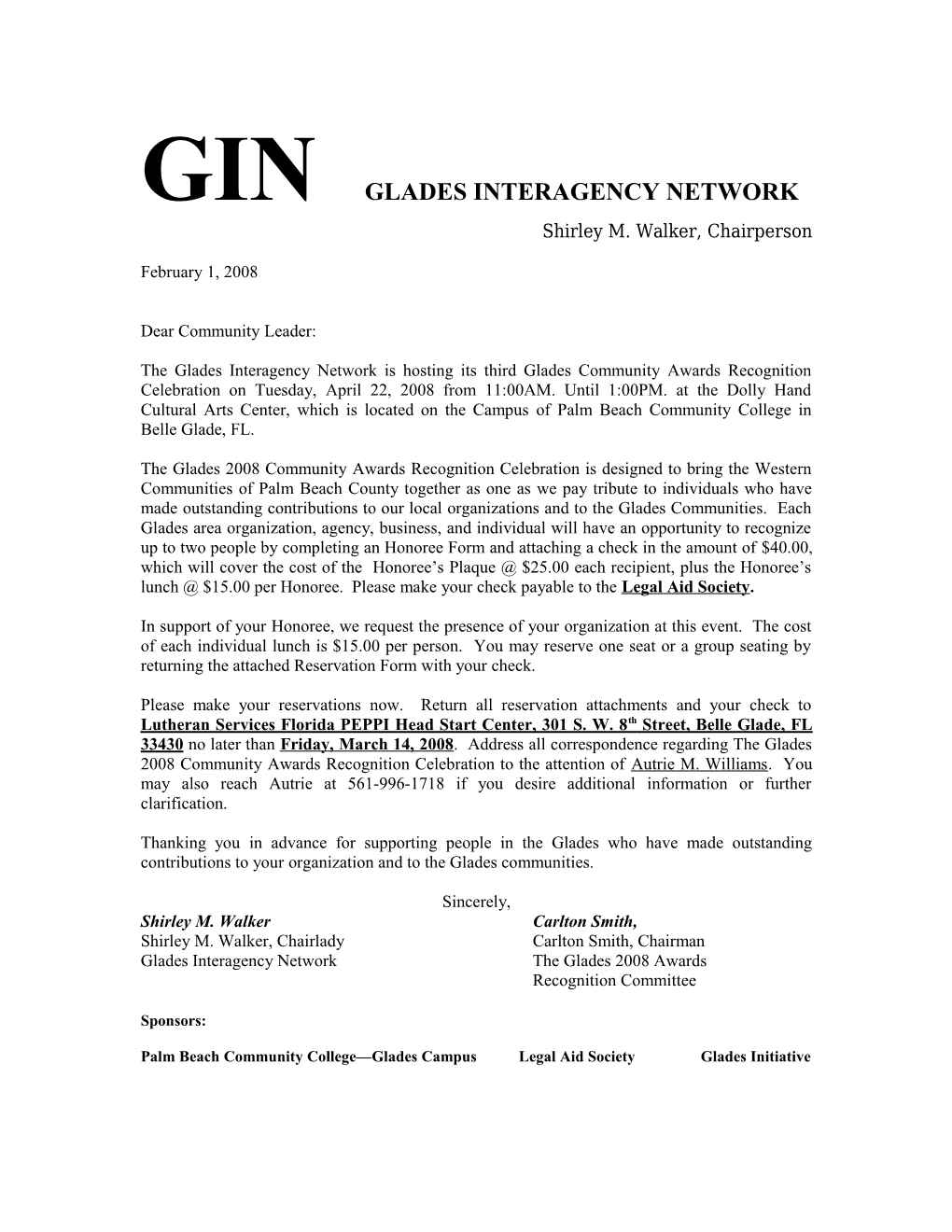 Gin Glades Interagency Network