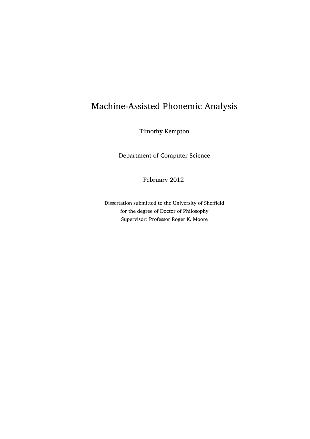Machine-Assisted Phonemic Analysis