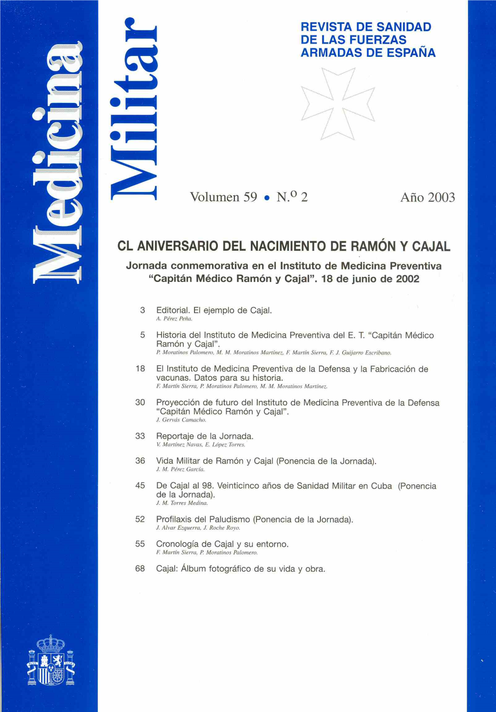 Medicina Militar ?Ot: Revista De Sanidad De Las Fuerzas Armadas De España T’