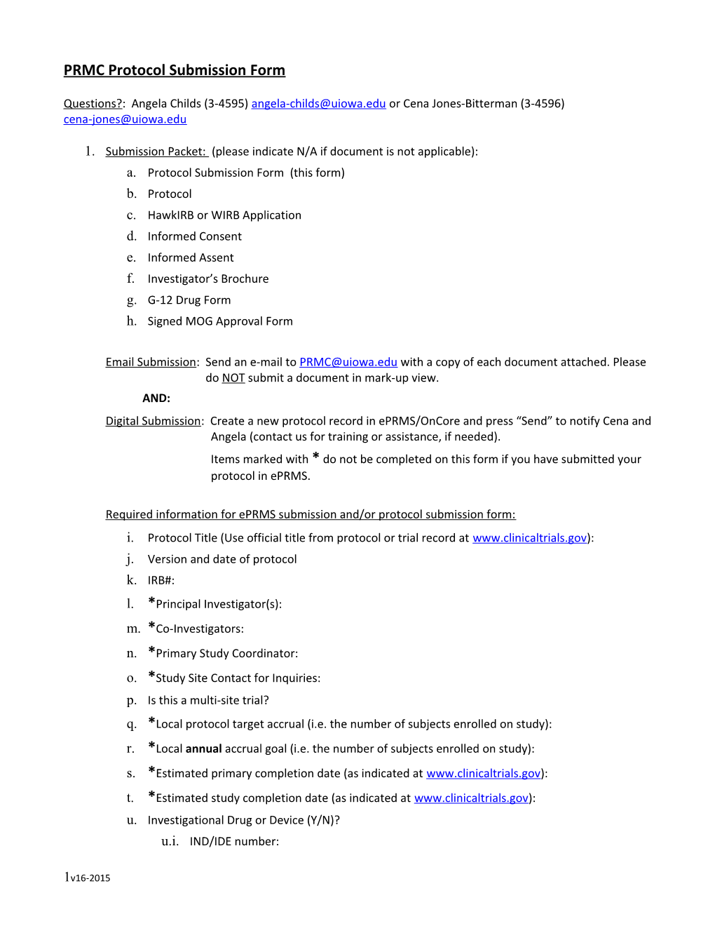 PRMC Protocol Submission Form