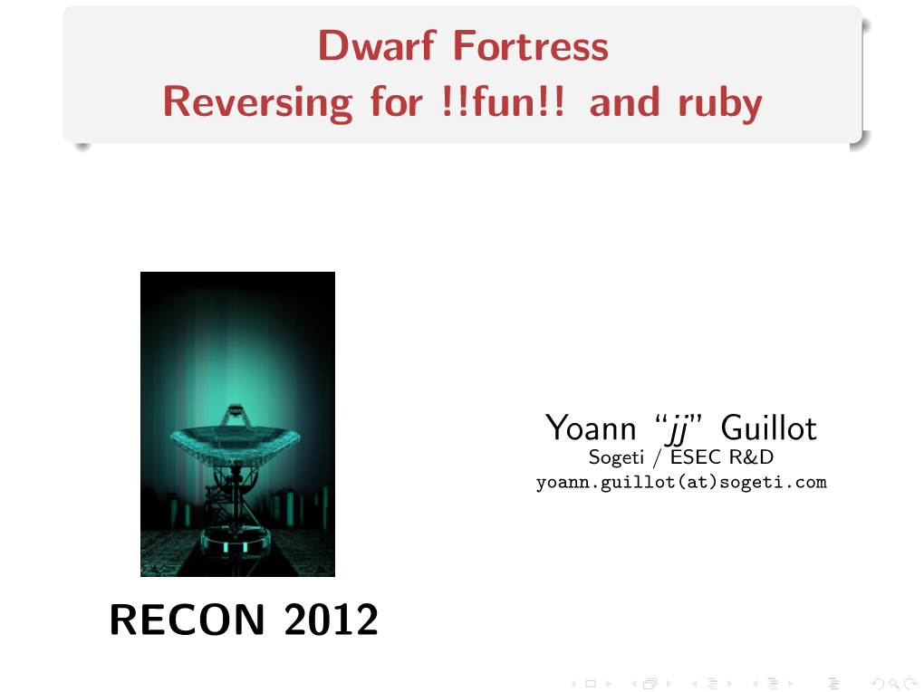 Dwarf Fortress Reversing for !!Fun!! and Ruby