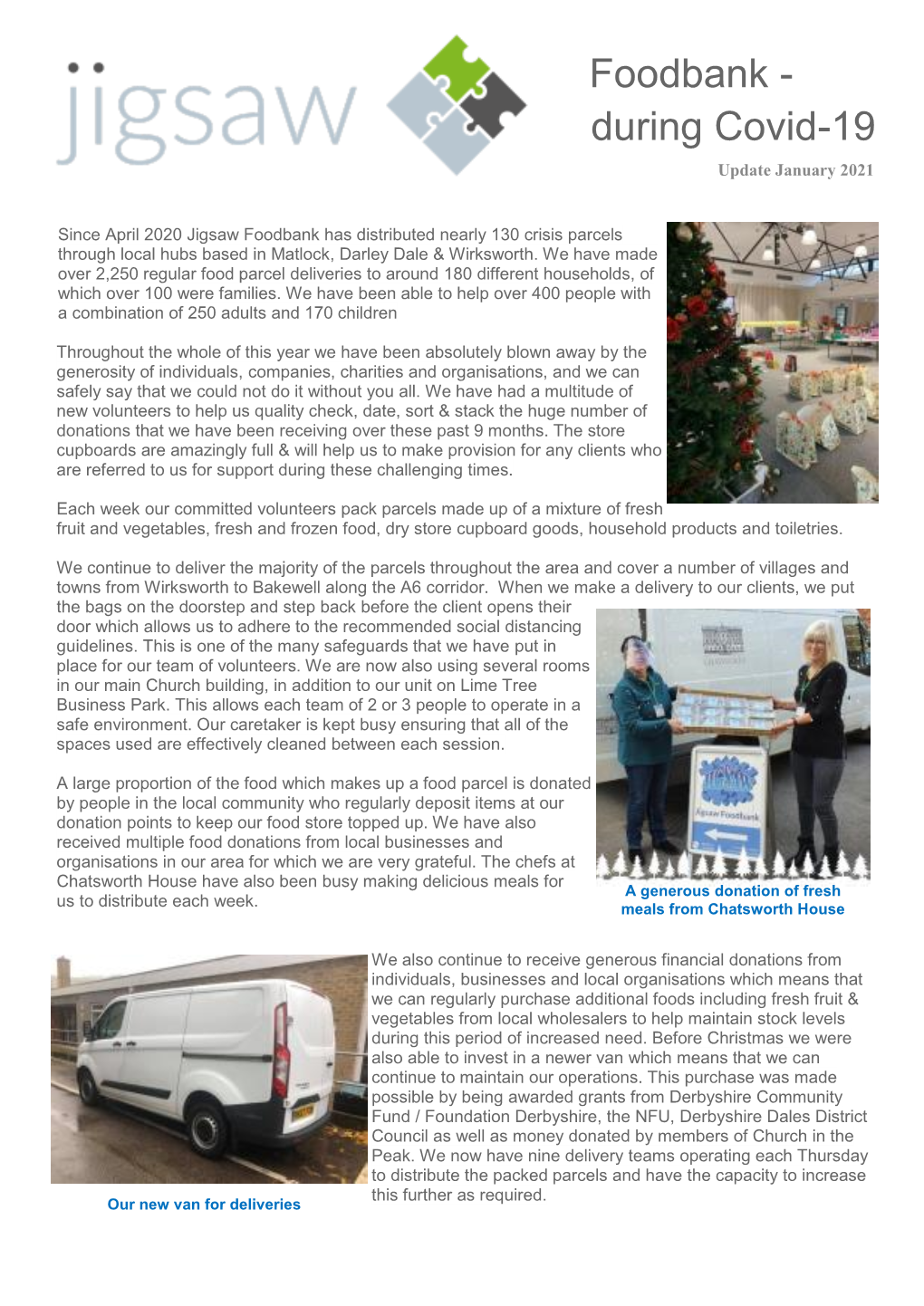 Jan 2021 Food Bank Newsletter