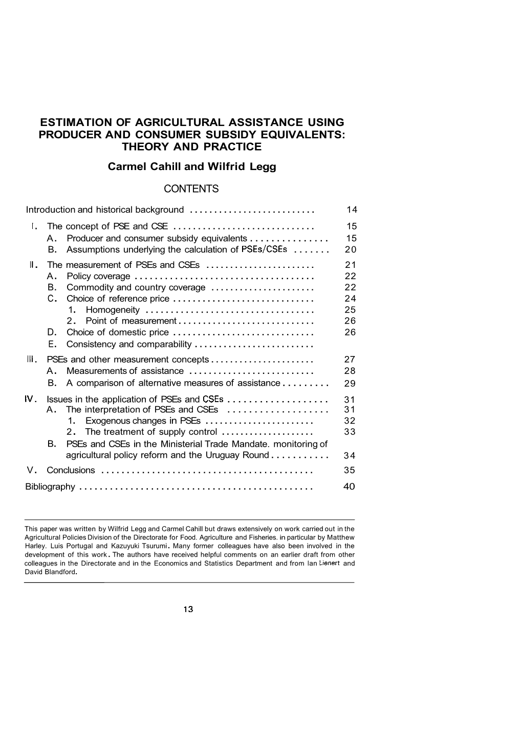 1 . the Concept of PSE and CSE ...A . Policy