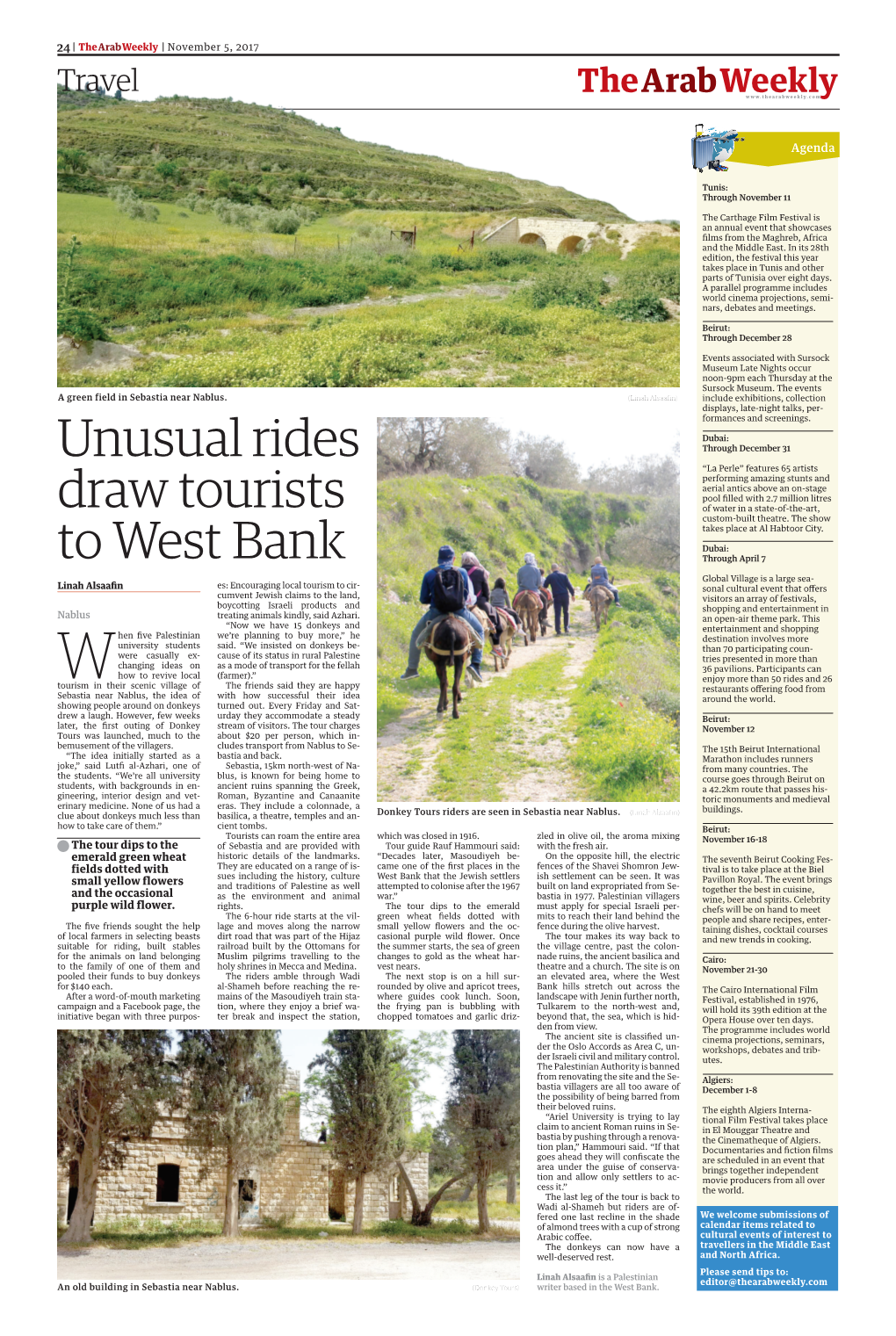 Unusual Rides Draw Tourists to West Bank