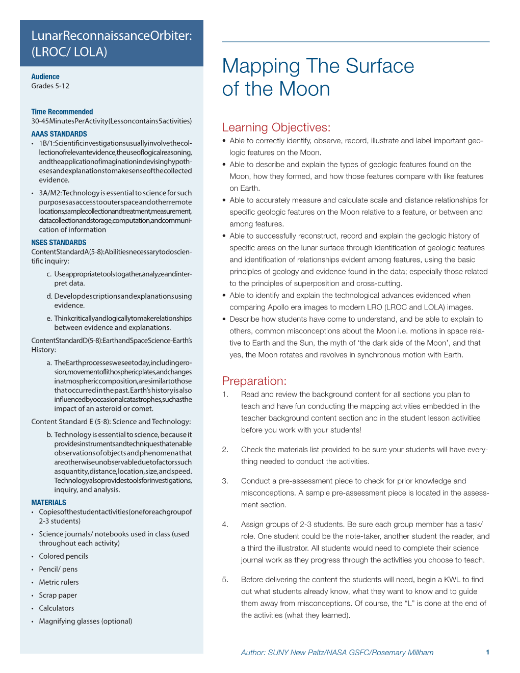 LROC-LOLA-Mapping the Surface of the Moon