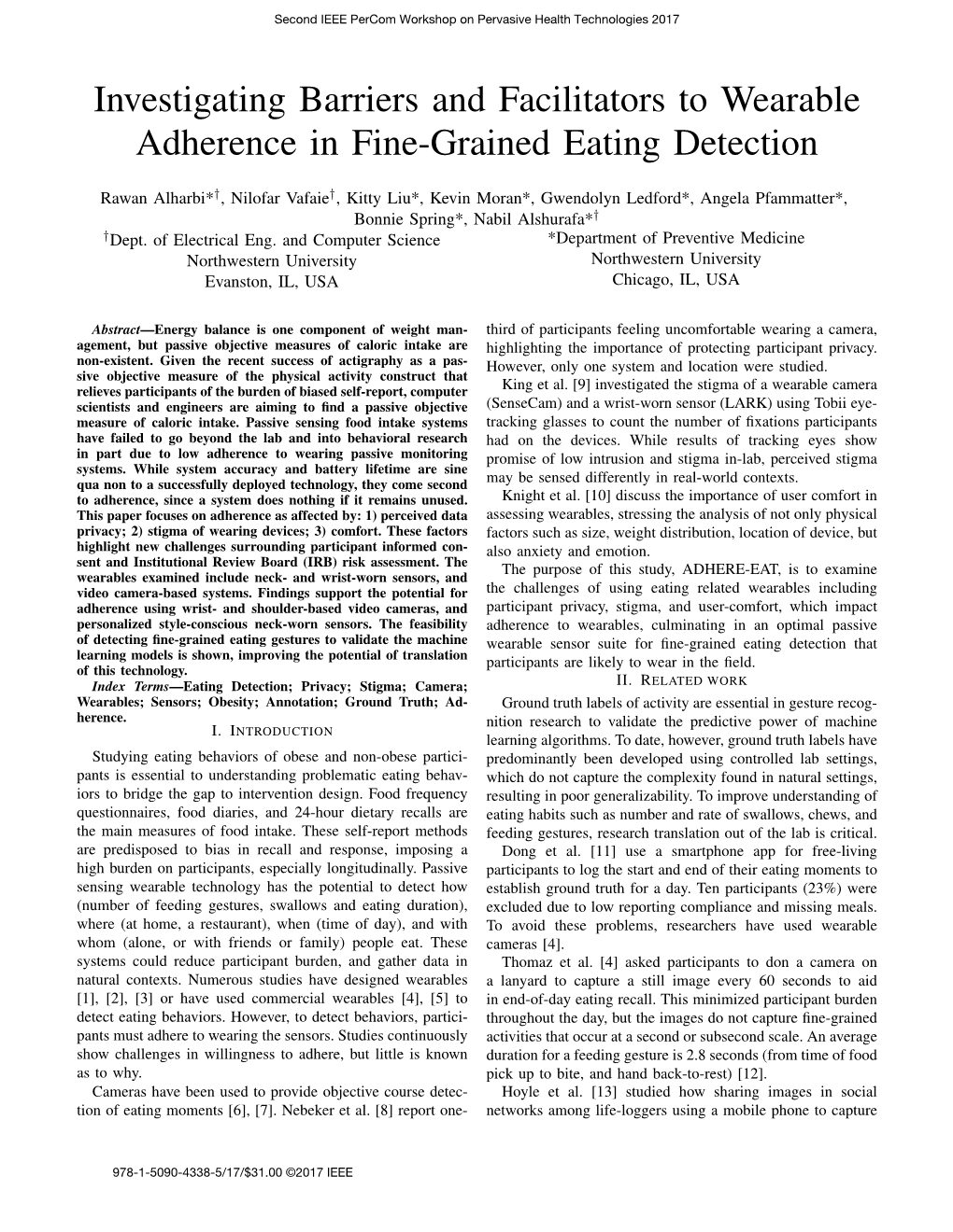 Investigating Barriers and Facilitators to Wearable Adherence in Fine-Grained Eating Detection