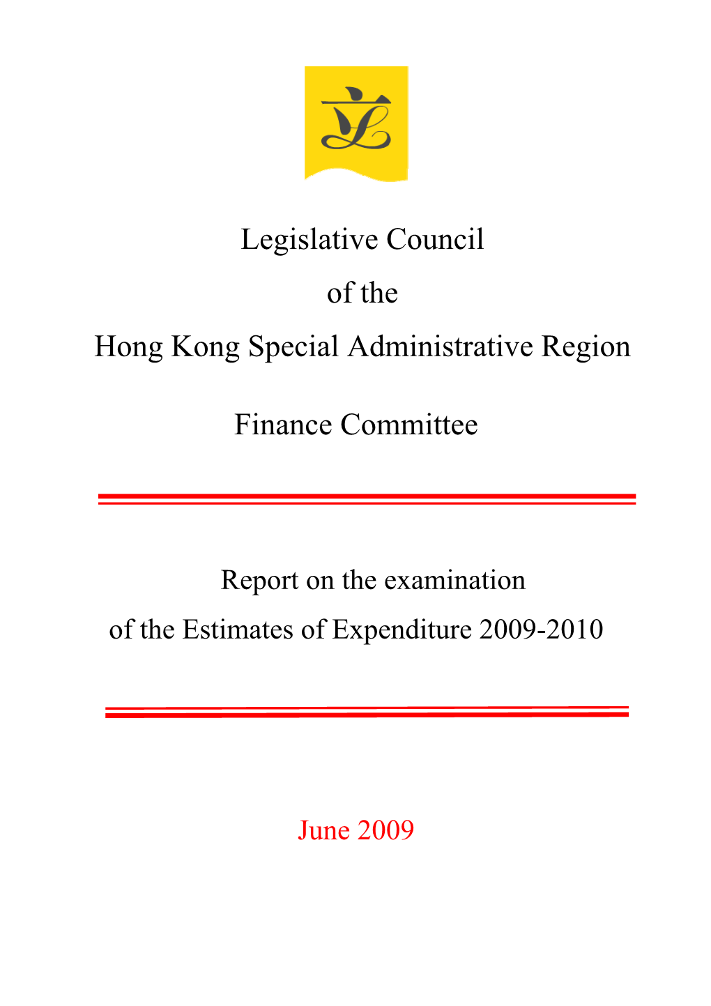 Legislative Council of the Hong Kong Special Administrative Region