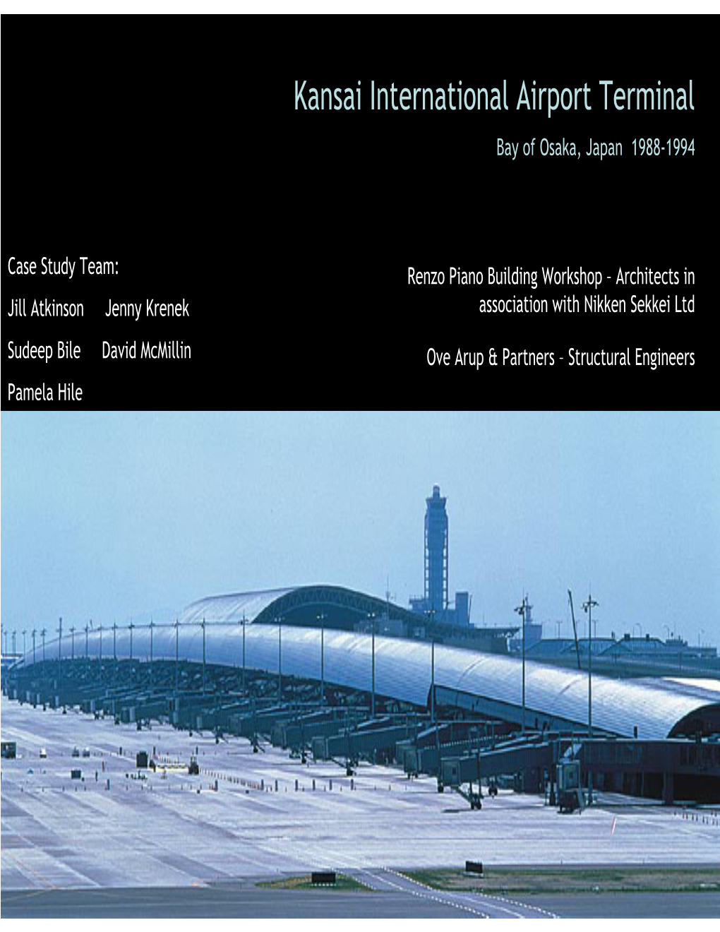 Kansai International Airport Terminal Bay of Osaka, Japan 1988-1994