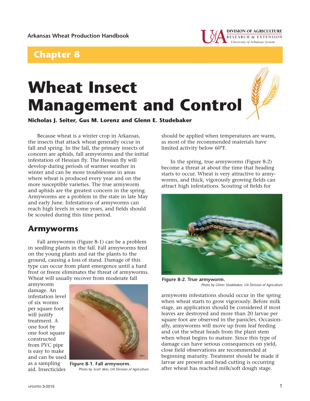 Wheat Insect Management and Control, Chapter 8, MP404