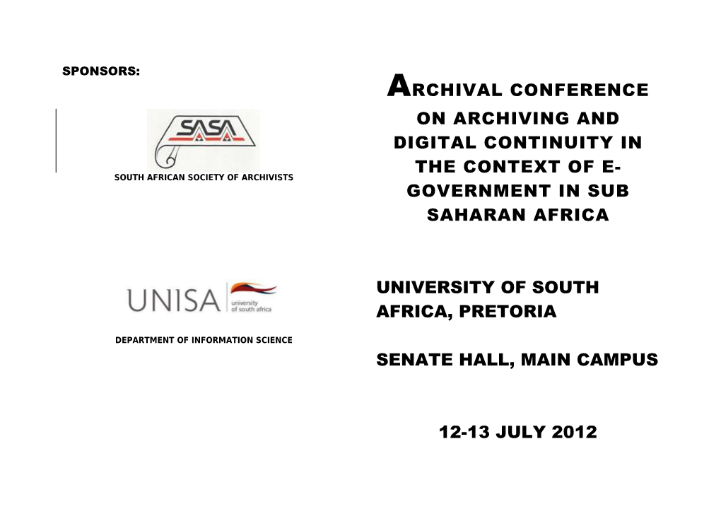 South African Society of Archivists