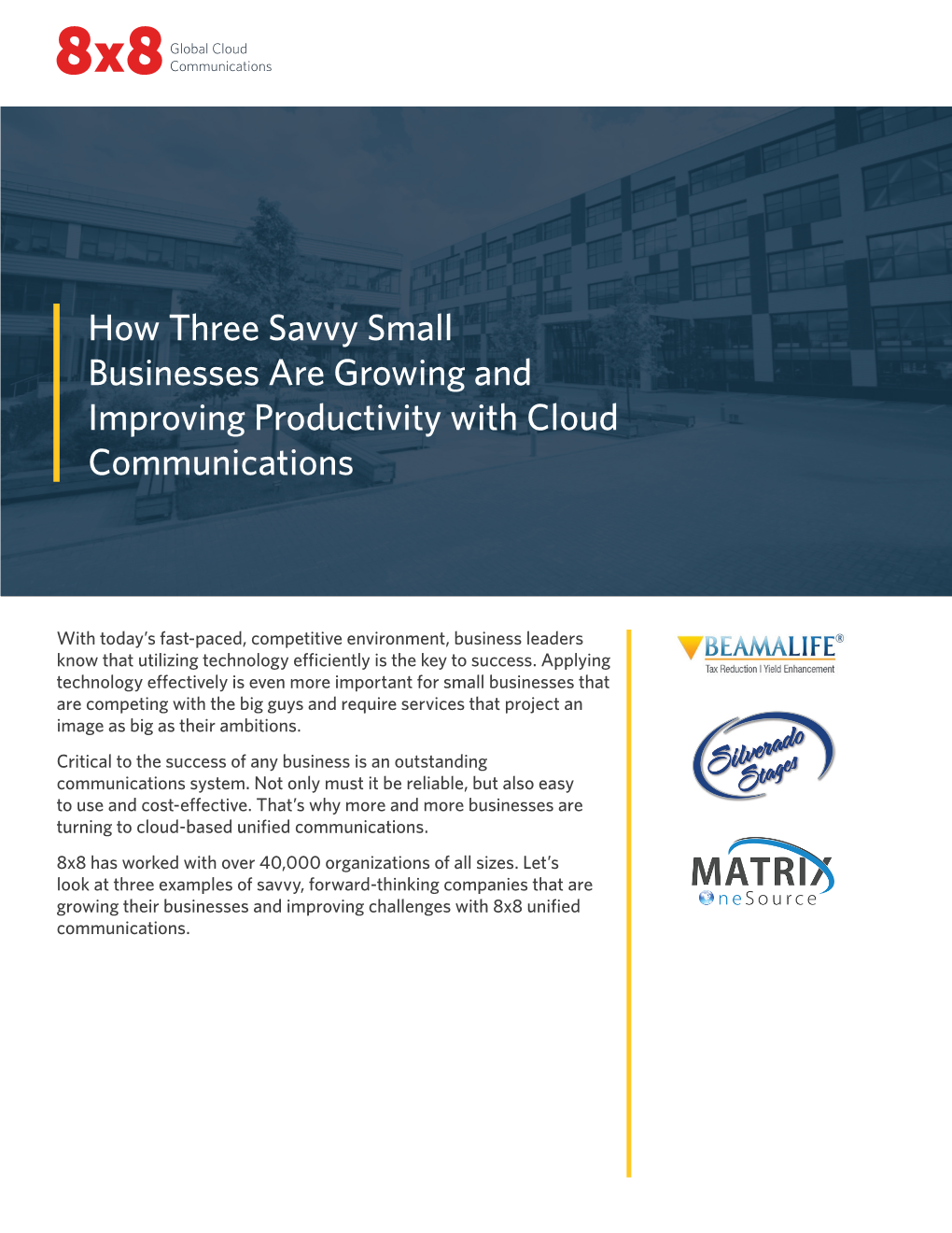 How Three Savvy Small Businesses Are Growing and Improving Productivity with Cloud Communications