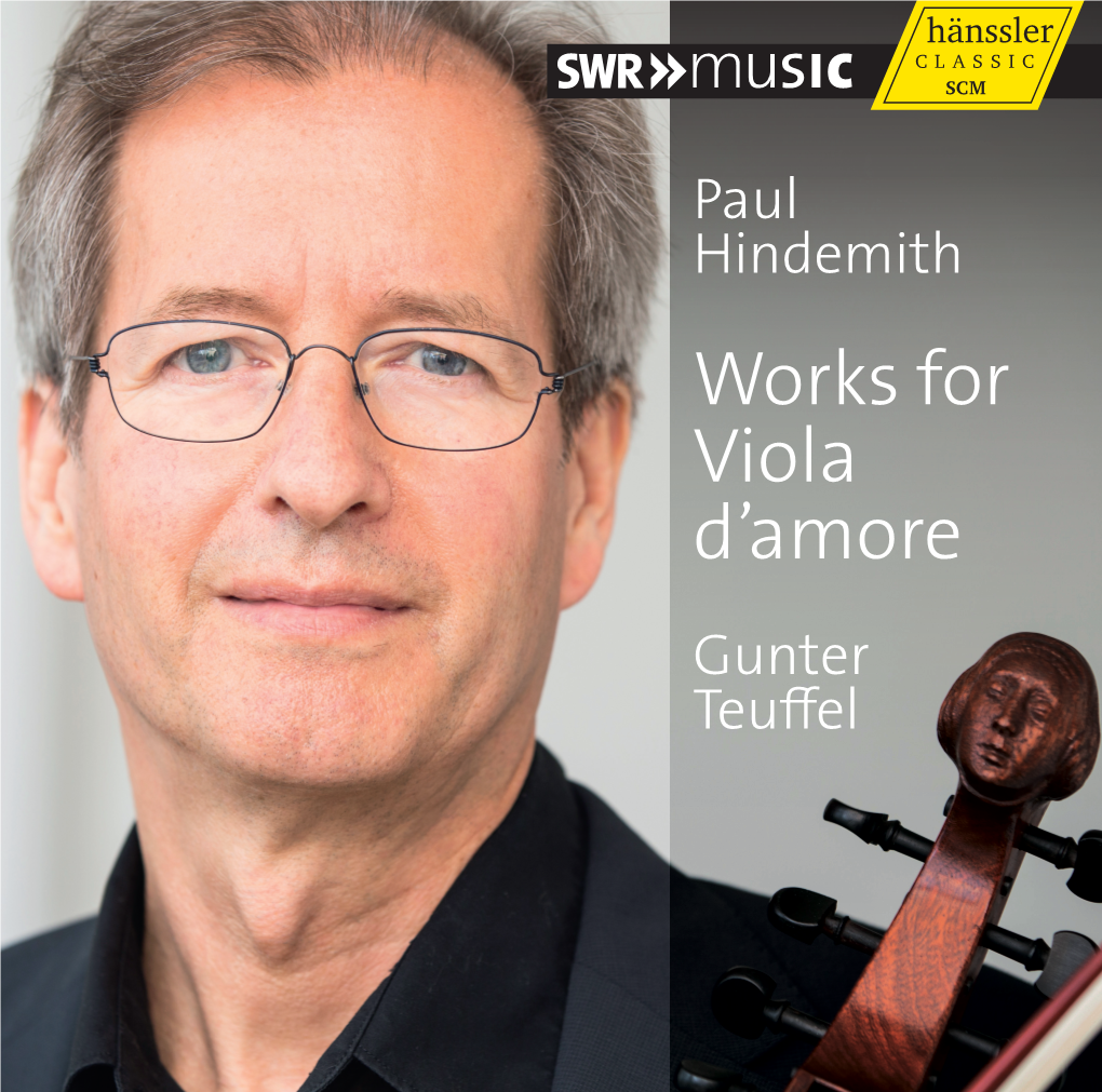 Paul Hindemith Works for Viola D’Amore Gunter Teuffel 02 Die Viola D’Amore Und Paul Hindemith 03