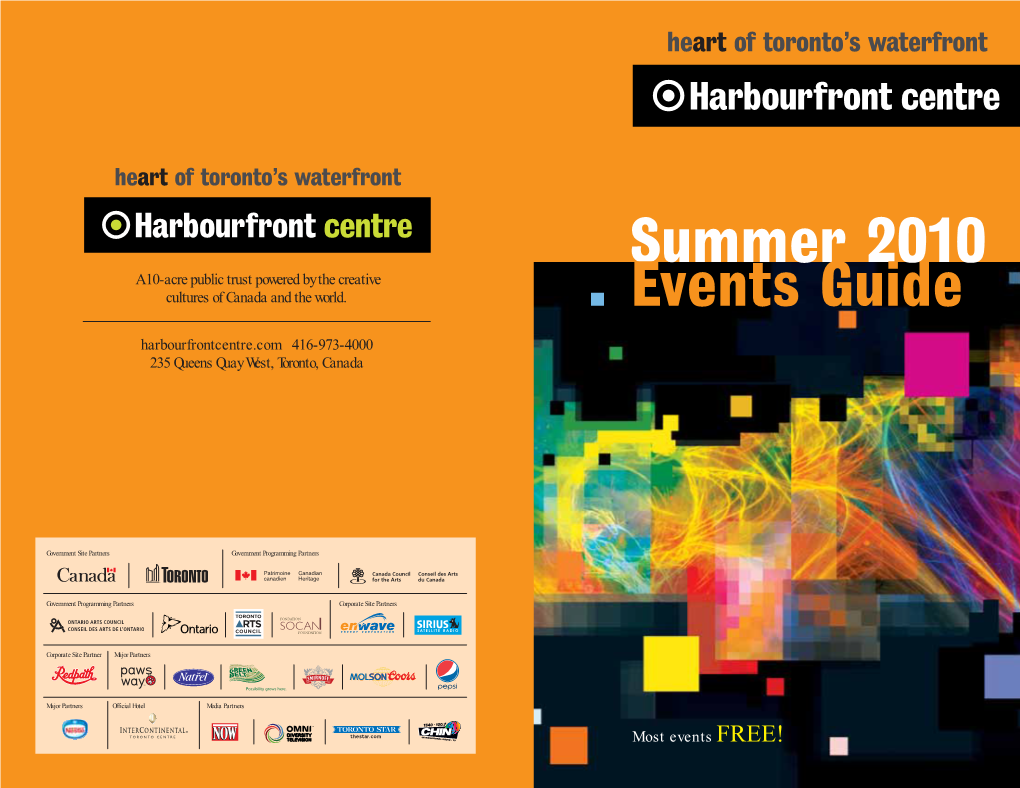 Summer 2010 Events Guide