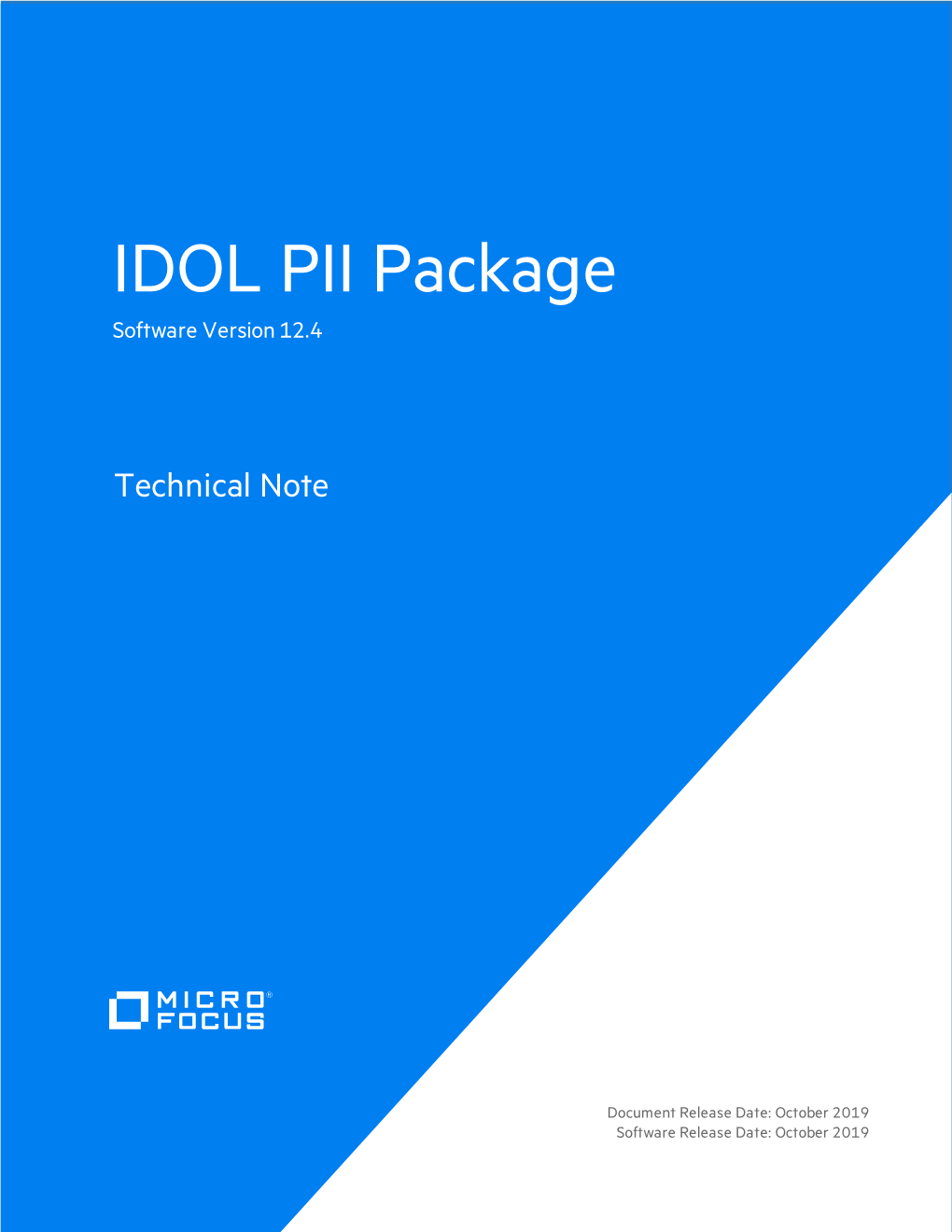 IDOL PII Package 12.4 Technical Note