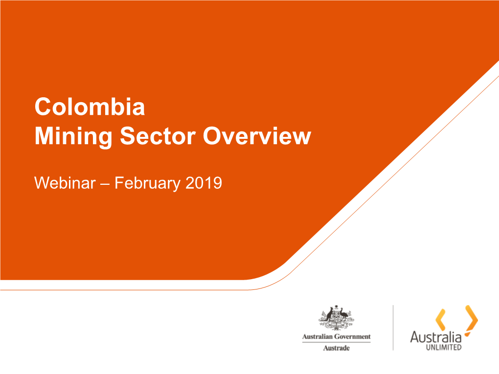 Colombia Mining Sector Overview