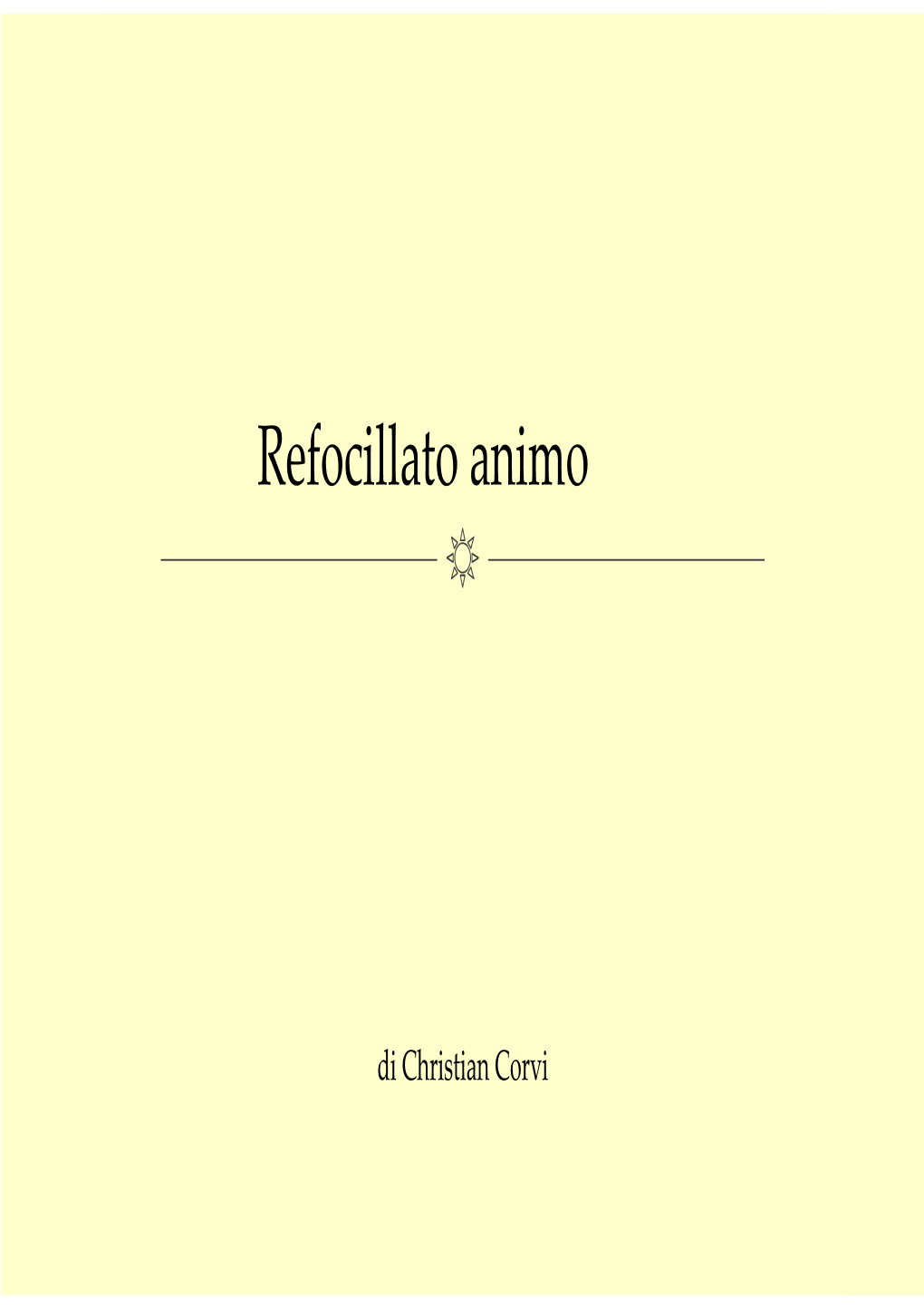 Refocillato Animo