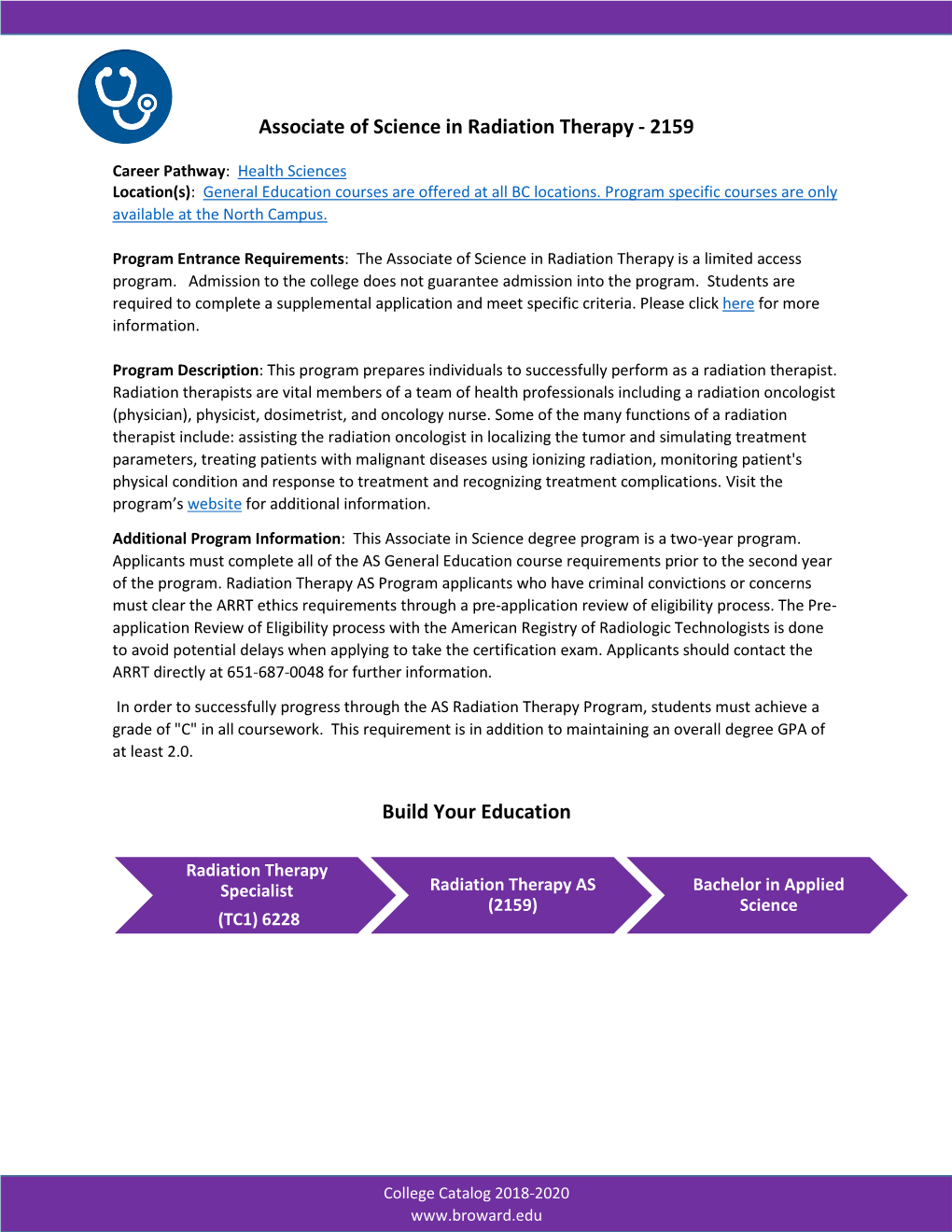 Associate of Science in Radiation Therapy - 2159