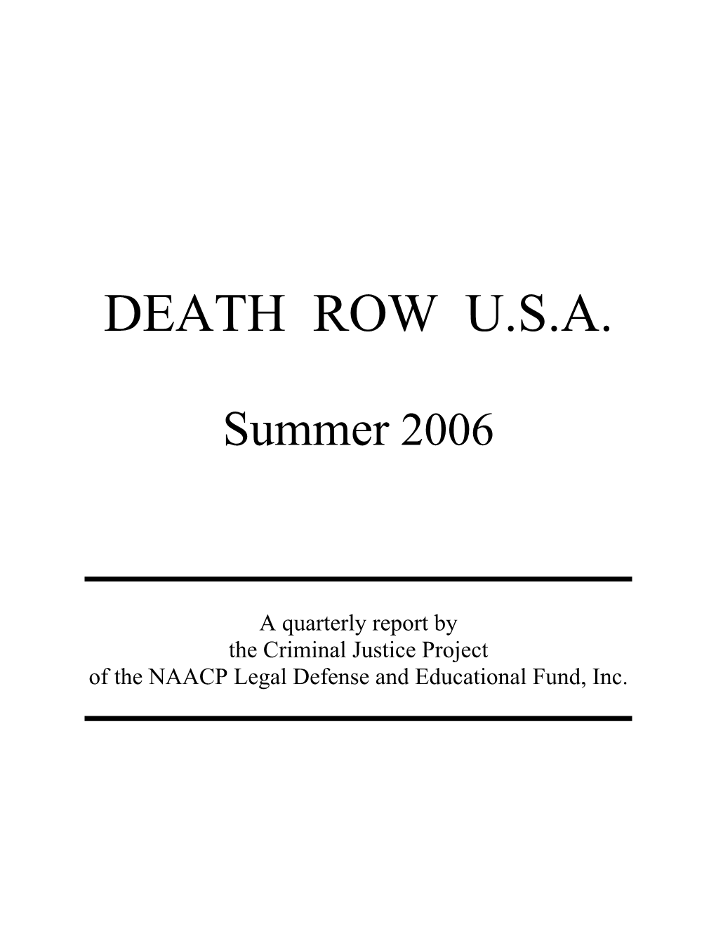 Death Row U.S.A