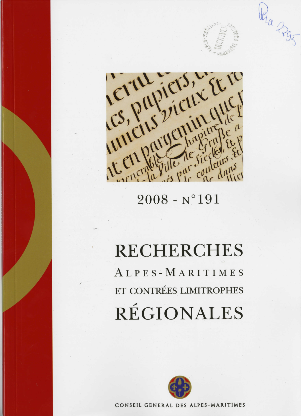 Recherches Régionales N°191