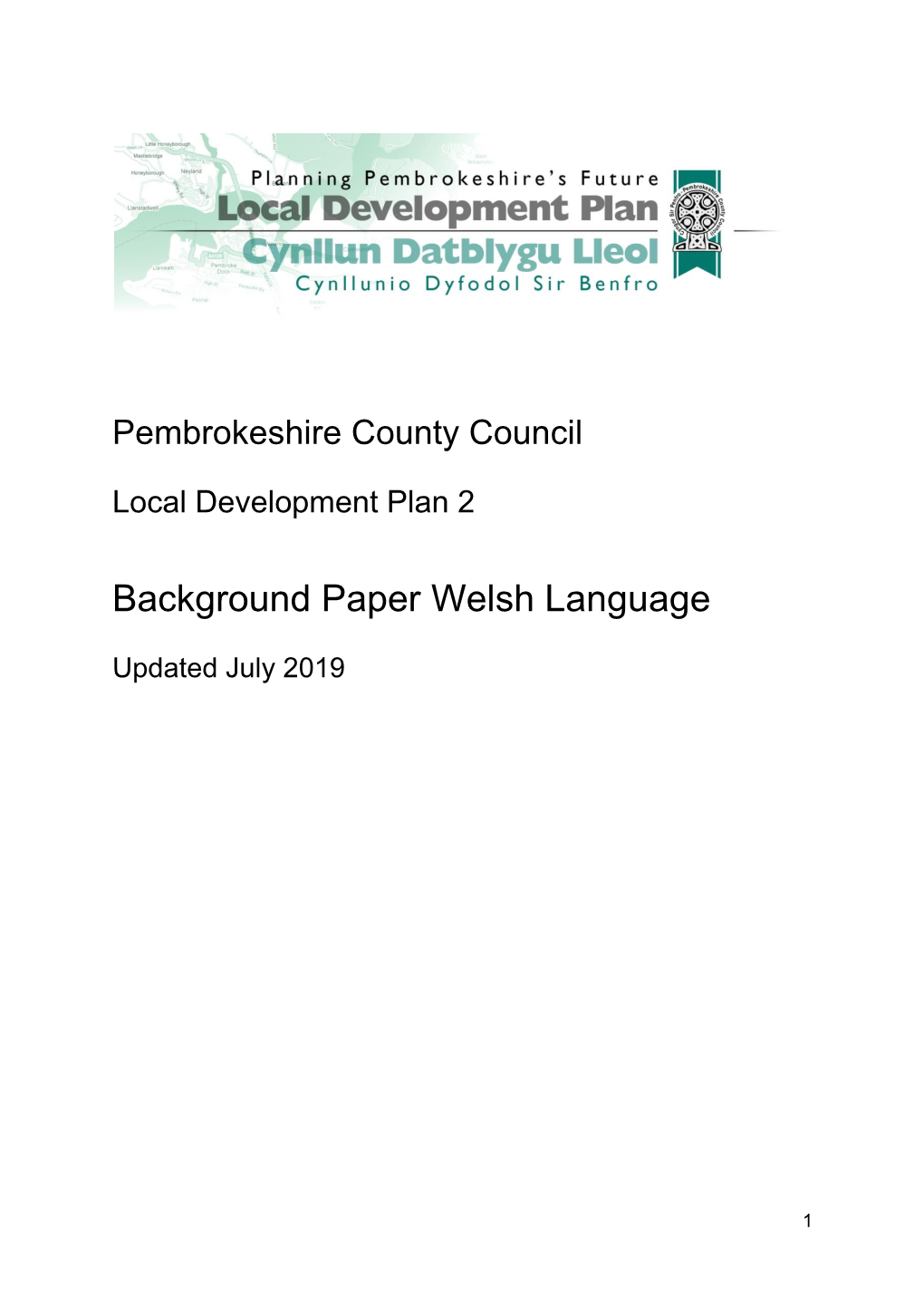 Background Paper Welsh Language