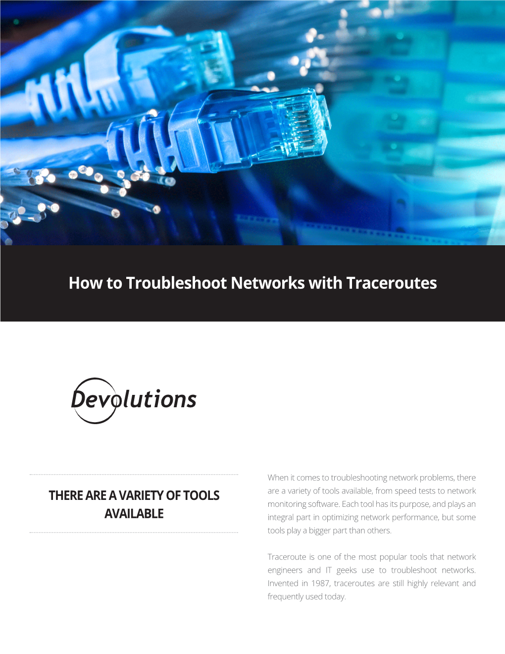 How to Troubleshoot Networks with Traceroutes