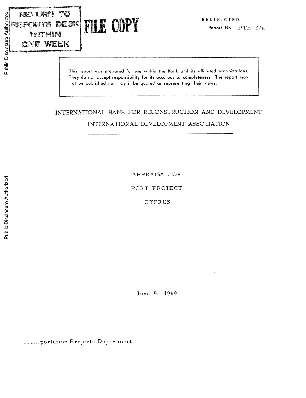 World Bank Document