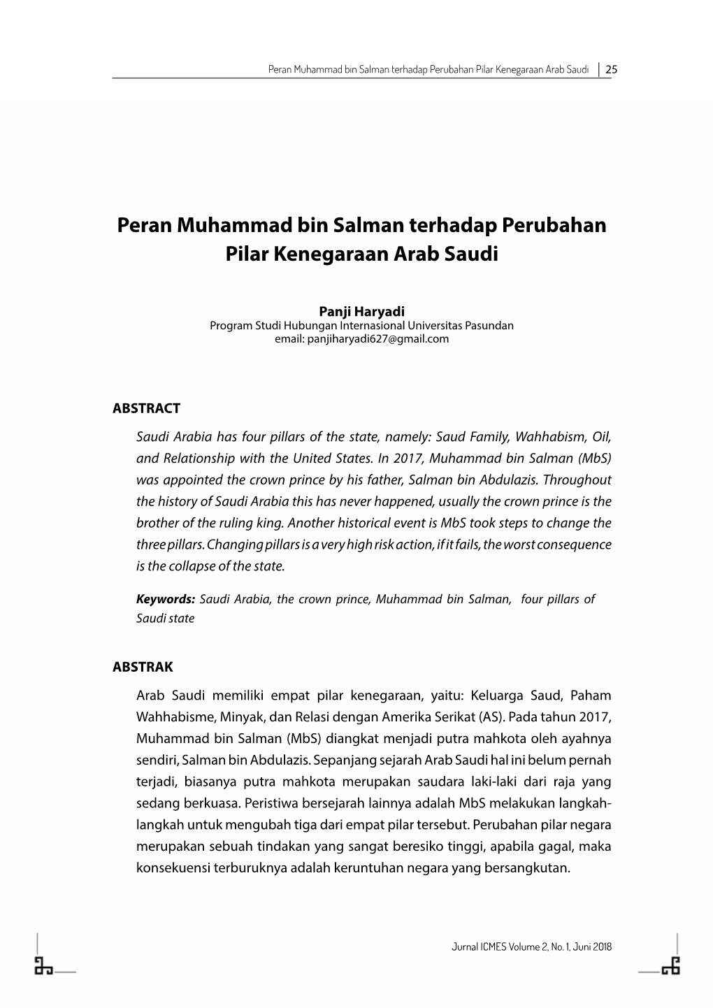 Peran Muhammad Bin Salman Terhadap Perubahan Pilar Kenegaraan Arab Saudi 25