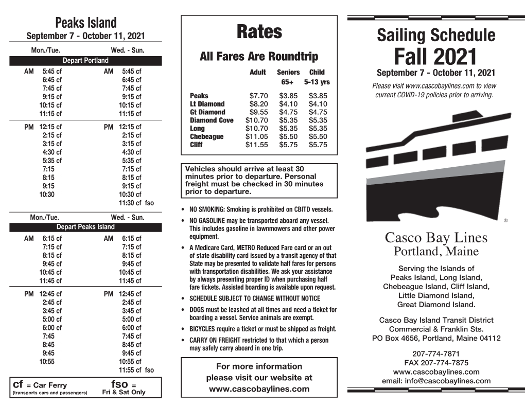 102338 Casco Bay Ferry Fall 2021.Indd